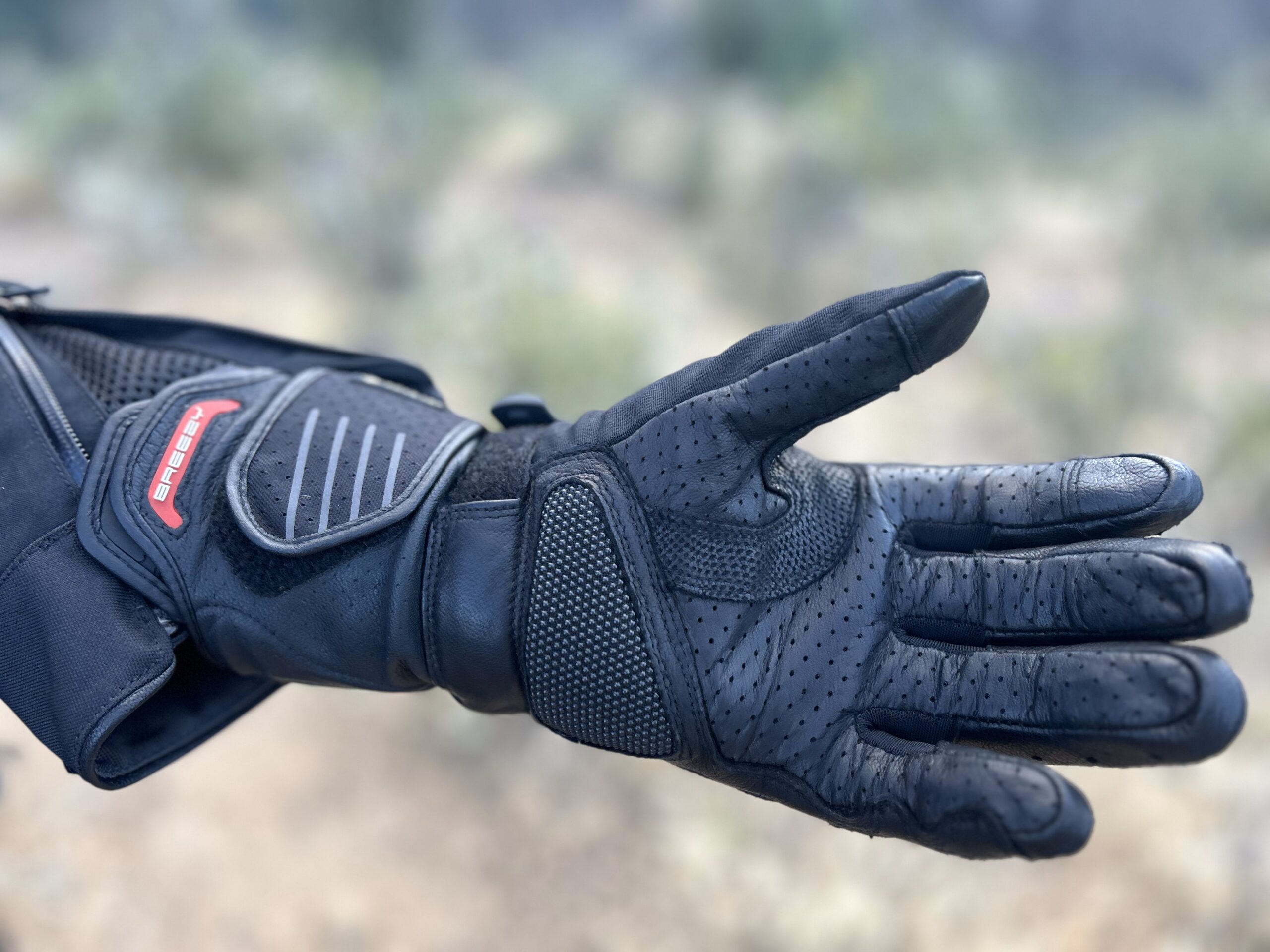 Illustrative example of sportbike riding gloves from Google Search