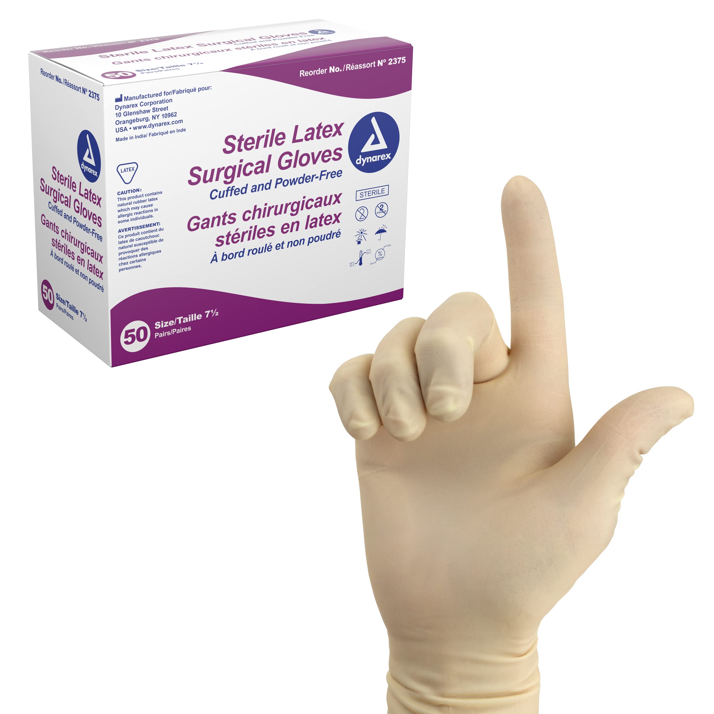 Illustrative example of sterile surgical gloves from Google Search