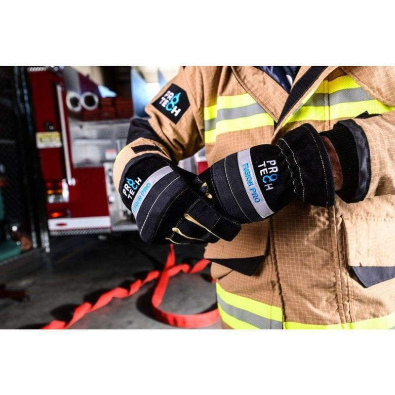 Illustrative example of structural firefighting gloves from Google Search