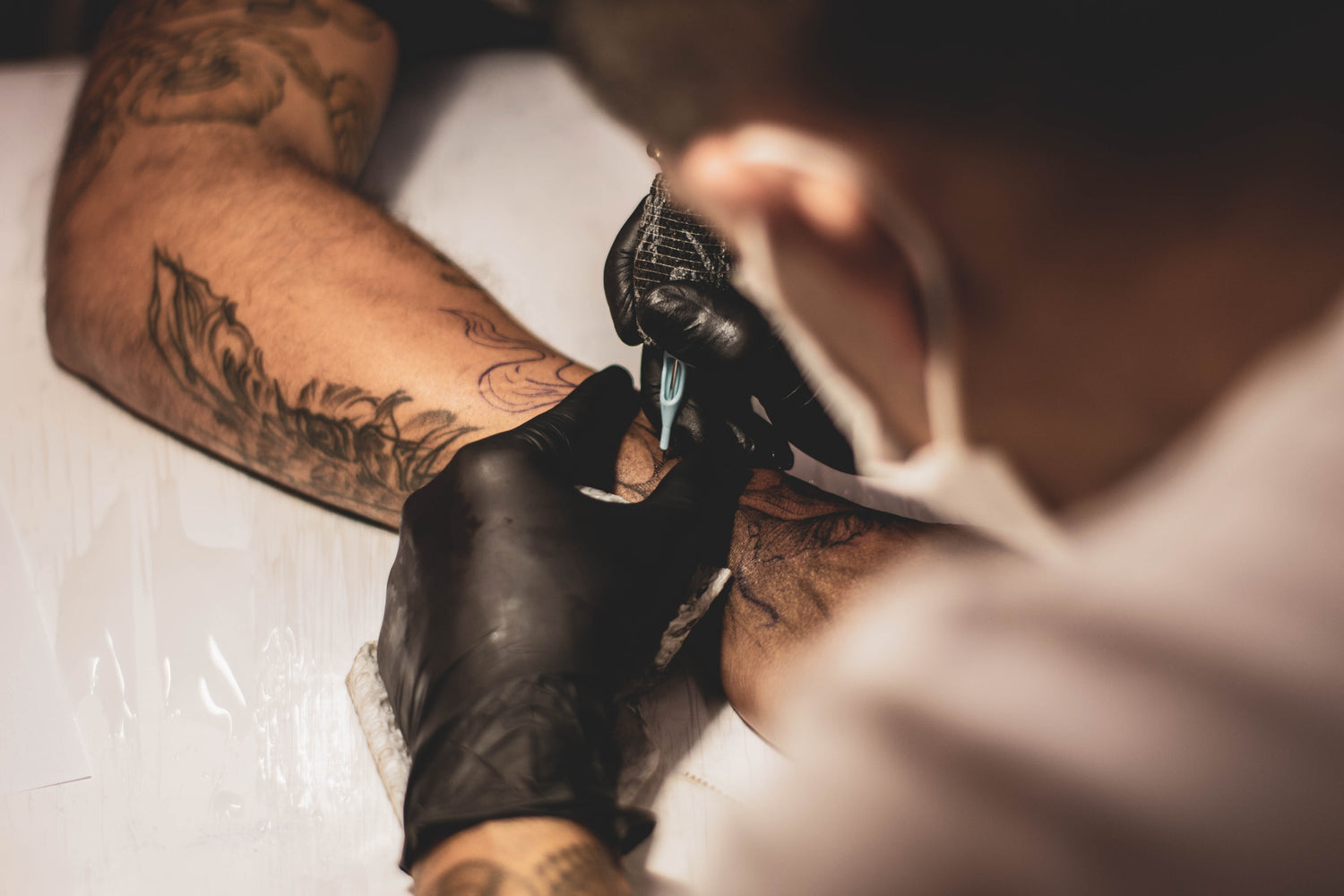 Illustrative example of tattoo gloves from Google Search