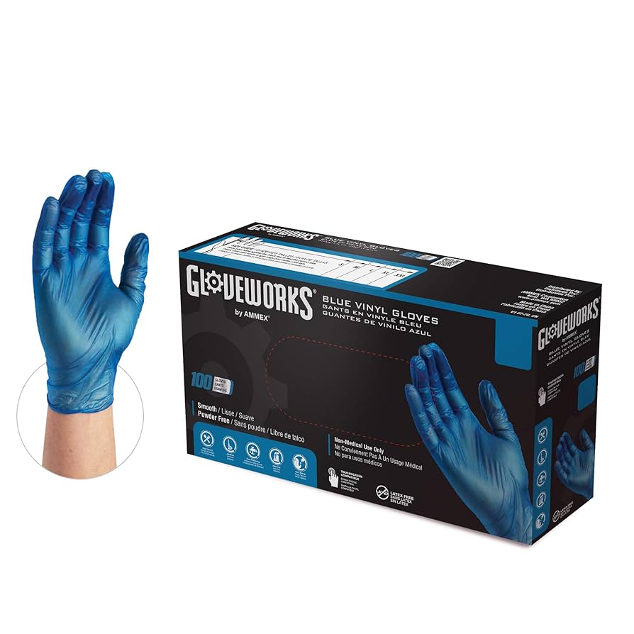 Illustrative example of vinyl gloves food safe from Google Search