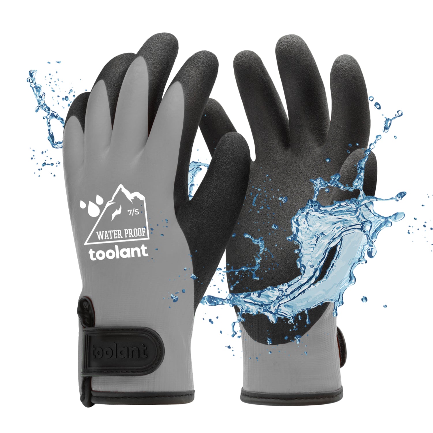 Illustrative example of waterproof work gloves from Google Search