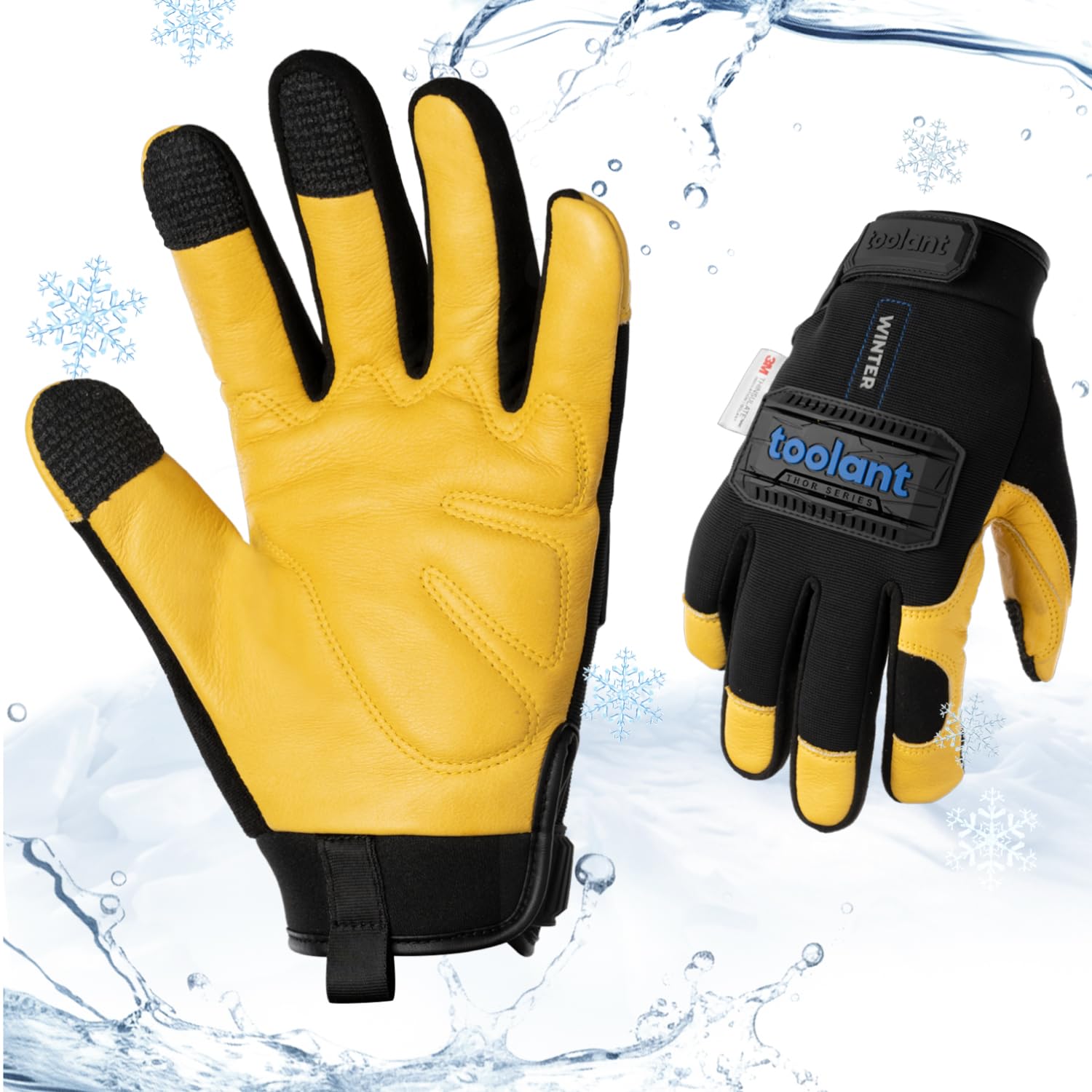 Illustrative example of waterproof work gloves from Google Search