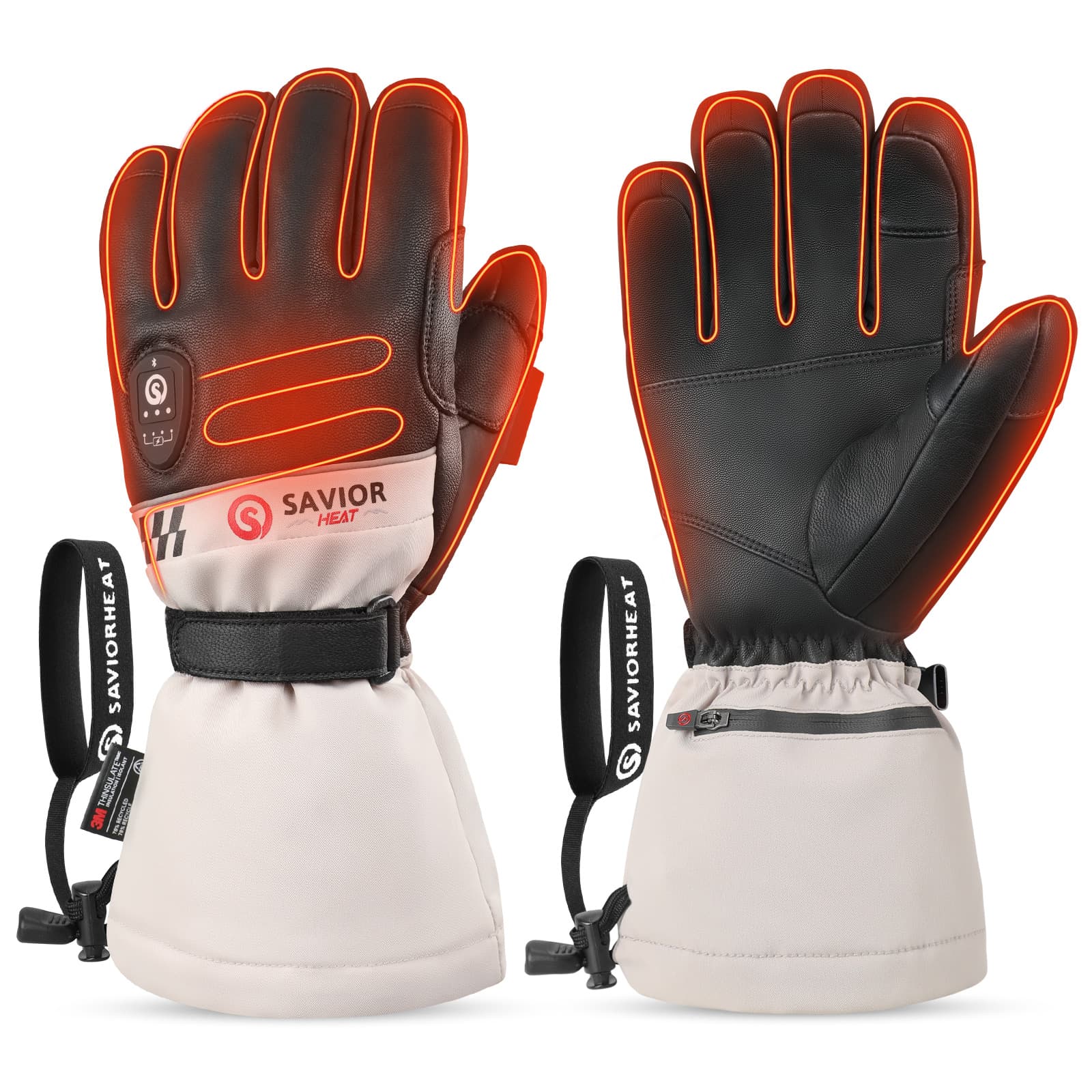 Illustrative example of womens heated ski gloves from Google Search