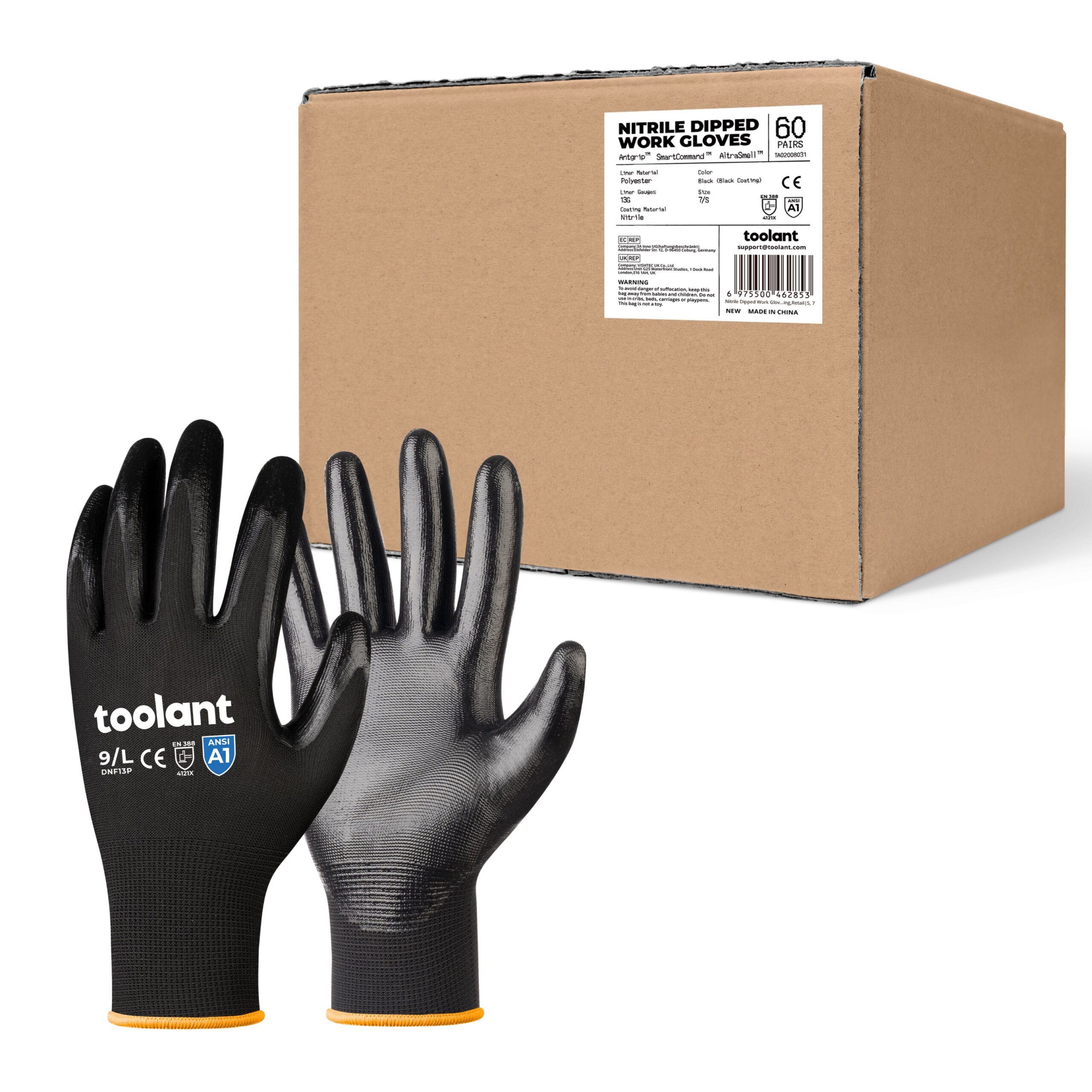 Illustrative example of work gloves with grip from Google Search