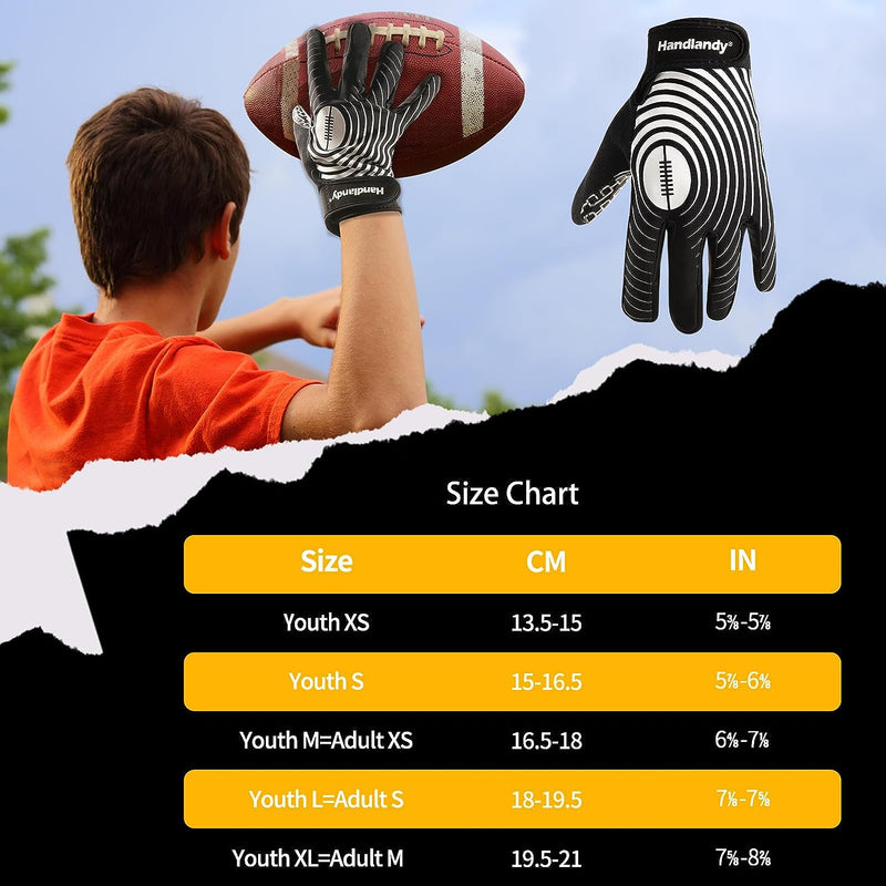 Illustrative example of xsmall youth football gloves from Google Search