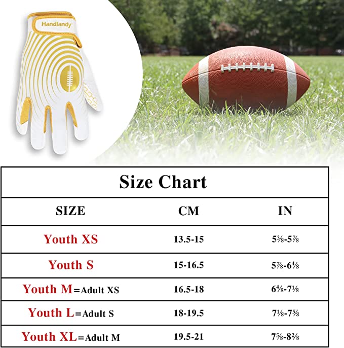 Illustrative example of youth extra small football gloves from Google Search