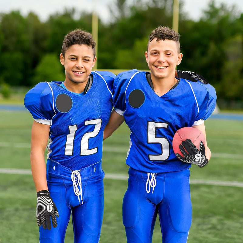 Illustrative example of youth wide receiver gloves from Google Search